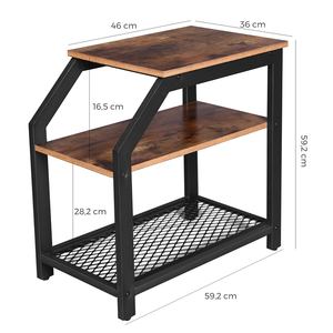 Mesa de Centro Moderna en Forma de C, de Metal y Madera, Estilo Lujoso, Mesa Auxiliar, Mesa Consola para Sala de Estar, Muebles para el Hogar, <span class=keywords><strong>Chicon</strong></span> CHSD01 - Product Image 3