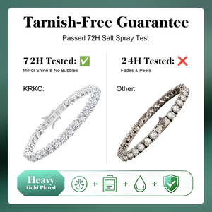 Pulsera de <span class=keywords><strong>tenis</strong></span> apilable de verano para mujer, multicolor, circonita cúbica 5A+, no se deslustra, regalos para mamá y esposa, joyería, pulsera de diamantes de circonita cúbica - Product Image 4