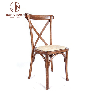 Produttore all'ingrosso banchetto evento festa di nozze <span class=keywords><strong>Crossback</strong></span> X sedia in legno massello impilabile rovere cross back sedie da pranzo in legno - Product Image 2