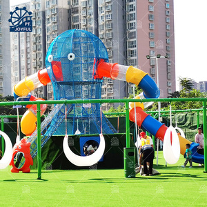 สวนสนุกแทรมโพลีนสไลด์สนามเด็กเล่นขนาดใหญ่สำหรับเด็กเล่นเกมคอมโบสไลด์ปราสาทปลาหมึก - Product Image 2