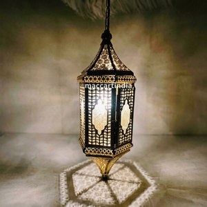 Lámpara Colgante Decorativa de Hierro Estilo Islámico, Lámpara LED Estilo Mezquita para Interiores Comerciales - Product Image 1