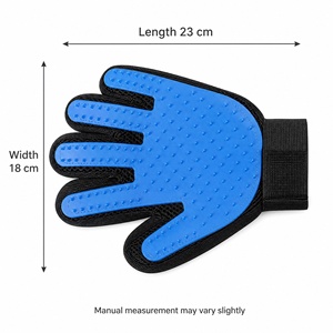 Gant innovant et respirant pour le démêlage des poils d'animaux, adapté aux poils longs et courts, avec sangle réglable pour un toilettage et un massage doux - Product Image 1