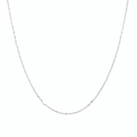 Collier ras du cou unisexe minimaliste fin à double couche classique en chaîne à sequins en platine Pt950, vente en gros directe d'usine
