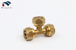 PEX Brass TEE Ba Cách Nước Cung Cấp Đường Ống Dẫn Nước Chất Liệu Phụ Kiện Vệ Sinh Nối Ống, Phụ Kiện Ống Vuông Kết Nối - Product Image 3