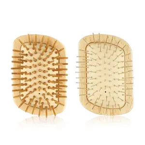 Small Mini Meridional Wood Comb Cross-Border Sales Steel Needle Hair Massage Comb For Household Use