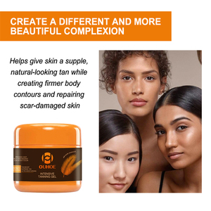 OUHOE Gel Bronceador Intensivo de 150g, Gel Suave Reparador e Hidratante para la <span class=keywords><strong>Piel</strong></span>, Reduce las Arrugas, Antienvejecimiento, Intensifica el <span class=keywords><strong>Bronceado</strong></span> - Product Image 4