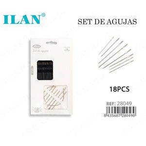 Set di Aghi da Cucito a Mano Ilan 18 Pezzi - Product Image 1