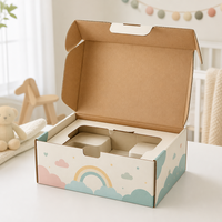 Boîtes en carton ondulé Kraft blanches et bleues pour emballage d'expédition, avec séparateurs, pour boîtes en carton ondulé personnalisées et boîtes en carton ondulé noir