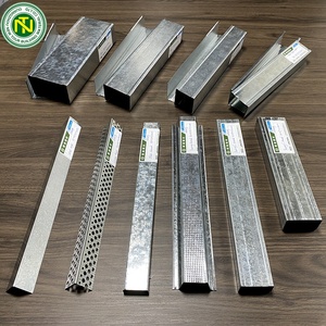 Eternit aksesoris sistem langit-langit palsu galvanis sudut dinding manik-manik sudut Omega/saluran Furring saluran membawa Saluran - Product Image 5