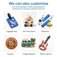 Porte-clés personnalisé dessin animé/anime, durable, en PVC et acier inoxydable, logo imprimé UV, couleur personnalisée, cadeau promotionnel pour voiture