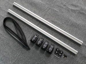 Portaequipajes Universal de aleación de aluminio de alta calidad para techo de coche, barra transversal, soporte de coche para rieles de techo altos, 120/130cm - Product Image 3