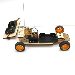 Kit de voiture télécommandée en bois, jouet éducatif scientifique DIY pour enfants de 7 à 9 ans - Product Image 4