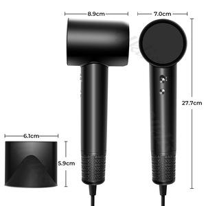 Secador de Pelo Plegable de Alta Velocidad con Motor sin Escobillas de 120,000 RPM y 1600W, Iones Negativos, <span class=keywords><strong>3</strong></span> Ajustes de Calor, Secado y Alisado - Product Image 5