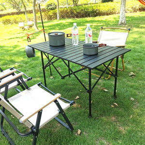 Folding Camping <b>Tables</b> and Chairs Set <b>Portable</b> Outdoor Camp Furniture Iron with Storage Bag for Travel Picnic Garden - Product Image 3