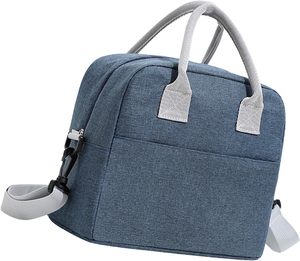Fashion Casual <b>School</b> Student Insulated Portable Lunch <b>Bag</b> Waterproof Polyester <b>Hand</b> Carry Zipper Closure Travel - Product Image 5