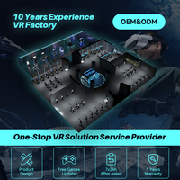 Máquina de Realidad Virtual Comercial YHY que Funciona con Monedas, Plataforma de Movimiento de 3 Grados de Libertad, Simulador de Vuelo de Avión VR, Máquina de Juego de Vuelo VR 9D