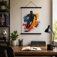 Cadre photo léger et durable en MDF, personnalisé pour peinture, souvenir de football, en noyer blanc ou teck, décoration murale pour la maison, DIY