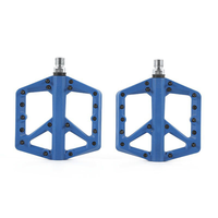 Pédales de vélo en nylon pour vélo de route noir/rouge/jaune/argent antidérapant VTT Pédale de vélo en nylon de différentes couleurs