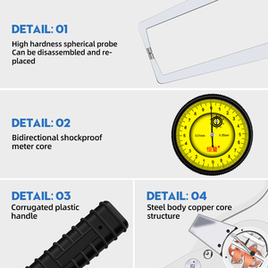 Hengliang alta precisão 25-35mm intercambiáveis sonda diâmetro interno medição regulamento do cartão interno Dial indicador indicador - Product Image 3