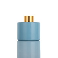 120ml Diffuseur sans feu Bouteille en verre Canne Bouteille en verre volatil Vitrail Aromathérapie Bouteille vide