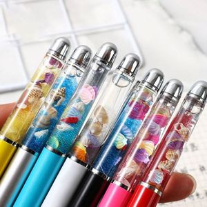 Custom <b>Stripping</b> Style Promotion Gifts <b>Plastic</b> Ballpoint Pen with Liquid Floating Feature - Product Image 3