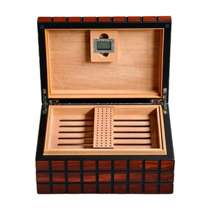 JOFI Cigar Humidor <b>Box</b> Wooden Double Layer Cedar Moisture Proof Rectangular <b>Storage</b> Case - Product Image 3