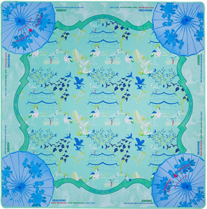 Matras Hampton Neoprena Hijau Biru Lembut Terbaru 33x33" Permukaan Halus Matras Mahjong Hampton Amerika untuk Permainan Mahjong - Product Image 3
