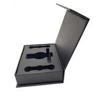 Boîte rigide pliante magnétique noir mat ensembles de maquillage de taille personnalisée boîte d'emballage de cosmétiques avec insert pour l'électronique grand public