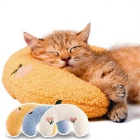 Coussin en forme de U pour chat et chien, motif uni, en coton PP doux, toutes saisons, tapis de couchage pour animaux de compagnie, Jiangsu