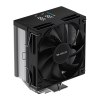 COOLLEO P50i DIG 5-Caloduc à affichage numérique intelligent, refroidisseur de CPU à air, refroidissement LGA 115X/1200/1700/1851 AMD AM4/5 TDP230W