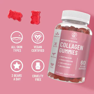 שיער יופי עור ציפורניים ביוטין קולגן הבוהן הלבנה העור ויטמין דוב ביוטין גומומים קולגן עבור תוספת נשירת שיער - Product Image 4