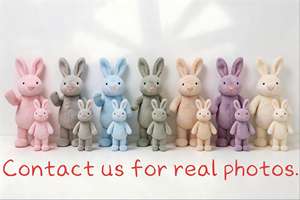 Cadeaux en peluche de Pâques Peluche jouets peluches mignonnes animaux en peluche longue oreille lapin lapin mignon doux amical lapin en peluche - Product Image 2