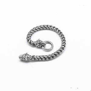 yunnique Unisex Silver Titanium Steel <b>Chain</b> <b>Bracelet</b> Animal Shape Leopard Design Fashion Jewelry for <b>Men</b> and Women - Product Image 3