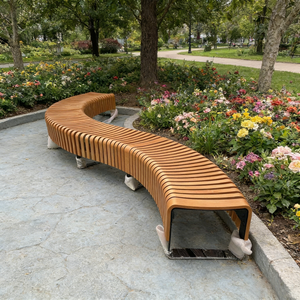 Banco de Madera Maciza para Exteriores, Simple, para Parques, Áreas de Descanso, Estaciones de <span class=keywords><strong>Metro</strong></span> Comunitarias, Parques de Atracciones - Product Image 1