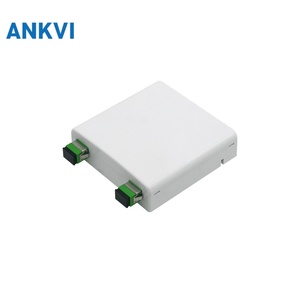 กล่องต่อสายไฟเบอร์ออปติก 86 หน้าแผง 2 พอร์ต SC FP86 FTTH กล่องติดผนัง 86x86 มม. - Product Image 1