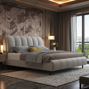 Stile moderno su-fondina mobili camera da <span class=keywords><strong>letto</strong></span> morbido <span class=keywords><strong>velluto</strong></span> borsa <span class=keywords><strong>letto</strong></span> in King Queen doppie dimensioni singole con struttura in legno per alberghi - Product Image 5