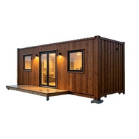Maison conteneur contemporaine isolée, respirante, en acier, extensible, 20 pieds, portable, préfabriquée, hôtel, villa, maison