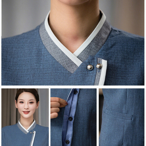 Uniforme <span class=keywords><strong>de</strong></span> vêtements d'hôtel pour le personnel <span class=keywords><strong>de</strong></span> ménage Fourniture <span class=keywords><strong>de</strong></span> mode pour le nettoyage Type d'uniforme Personnel <span class=keywords><strong>de</strong></span> ménage - Product Image 2