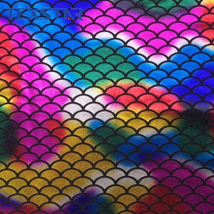 Polyester Spandex 4 Cách Căng In Ấn Nàng Tiên Cá Lá Vải Cho Xà Cạp Và Đồ Bơi - Product Image 4