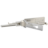 Outil de crochetage et de décodage 2-en-1 Lishi R52 R52L allongé côté gauche, outil professionnel de serrurier pour serrures de véhicules et de portes civiles