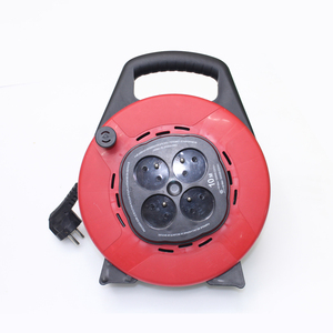 Enrouleur de câble d'extension rond 4 prises 4 voies <span class=keywords><strong>Ingelec</strong></span> aux normes françaises, prises et fiches électriques, rallonge électrique, approuvé CE 16A - Product Image 3