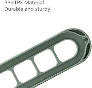 Porte-vêtements pliable mural en plastique à 9 trous pour rangement de placard et organisation de garde-robe - Product Image 4