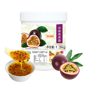 Puré de Maracuyá y Mermelada de Frutas Frescas al por Mayor en Botellas para la Industria del Té Boba y Bebidas, Concentrado de 1.3 kg, Fácil de Usar - Product Image 3