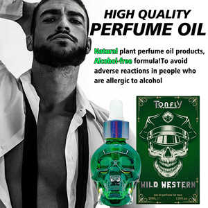 El aroma inspirado en el Oeste Salvaje una botella con forma de calavera fresca 30ML de aroma audaz para hombres Tonfly Wild Western <span class=keywords><strong>Perfume</strong></span> para hombres - Product Image 2