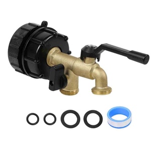 Tuyau de réservoir d'eau pour raccords de conteneur IBC à double sortie, vanne d'eau IBC 275-330 gallons, adaptateur de vidange d'eau de pluie IBC - Product Image 2