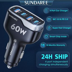 ที่ชาร์จในรถยนต์โลหะ 3.1A USB+PD อลูมิเนียมอัลลอยด์ ที่ชาร์จโทรศัพท์ในรถยนต์ ขายส่ง - Product Image 4