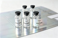 Boîte laminée imperméable personnalisée de luxe avec logo, plateau et autocollants adhésifs pour 1 à 10 flacons en verre de 3 ml à 10 ml