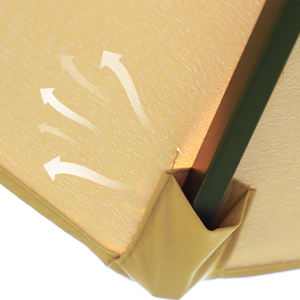 Garden Cafe Outdoor Parasol 8 Ribs Frame Big Patio Paraguas Energía solar Led Light <span class=keywords><strong>Pato</strong></span> Umbrella - Product Image 4