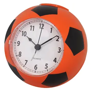 11*11.5 * 10cmカスタムデスク時計サッカー型静かな目覚まし時計学生用プラスチック電子クォーツムーブメントシンプルクリエイティブ