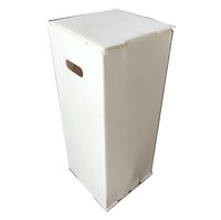 Boîte de retournement en plastique ondulé personnalisée avec des matériaux recyclés pour l'emballage industriel de produits chimiques en chaîne du froid